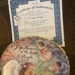 Vintage ceramic hanging plate.